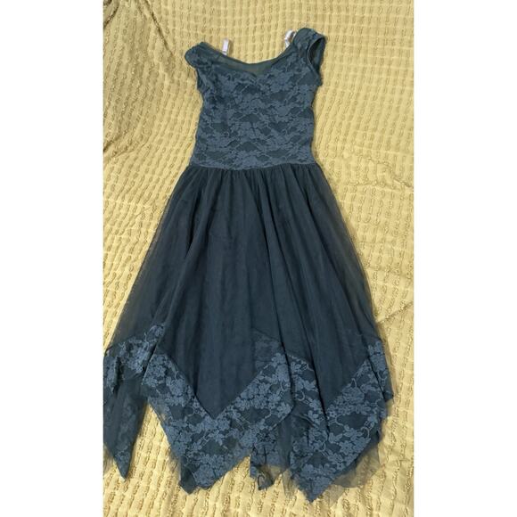 Girls Weissman I Choose you Ballet Dance Costume Olive Green Lace Large Child LC - Picture 2 of 9